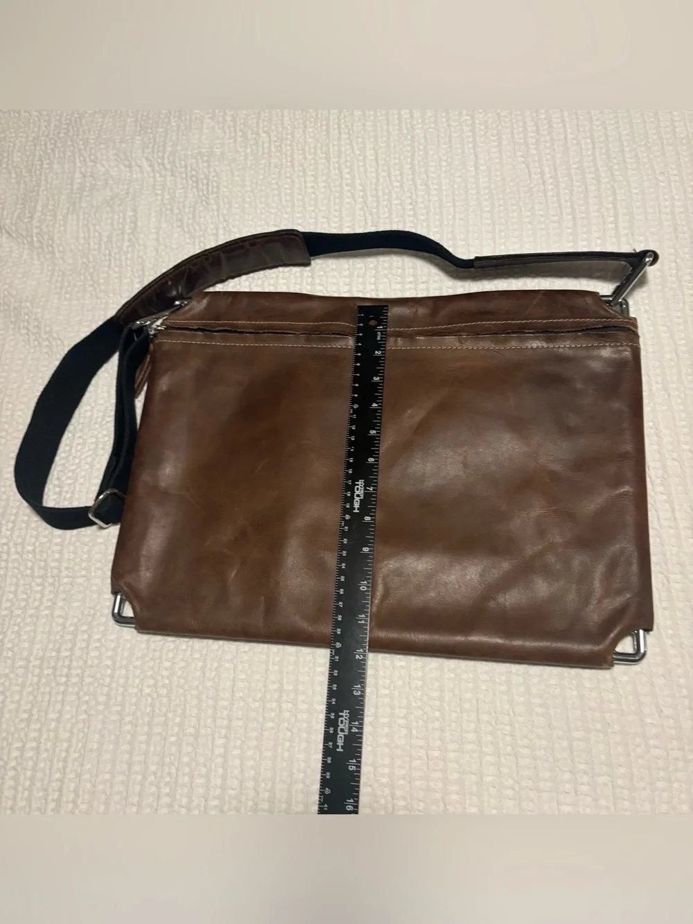 Concrete brown leather